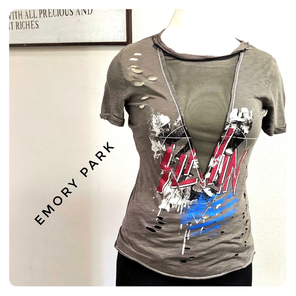 EMORY PARK Factory Destroyed Graphic Tee